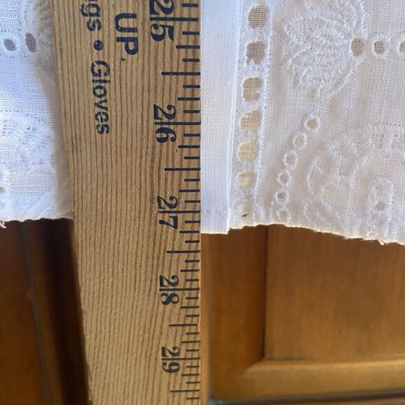 J.Crew Garçon Classic Shirt Eyelet 100% Linen Button-Up White Sz 4 Boho Western - Picture 10 of 12